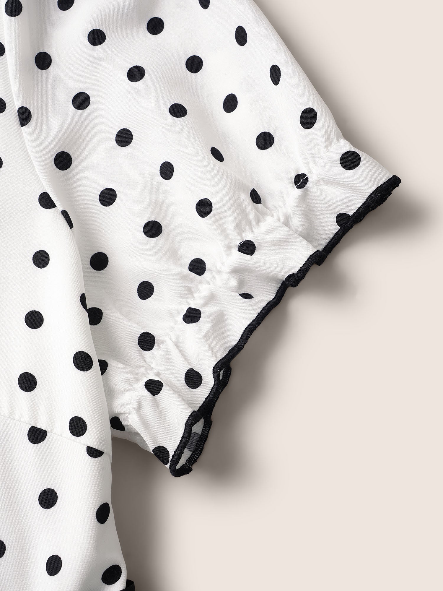 Bow Polka Dot Midi Dress