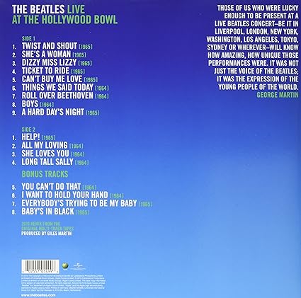 The Beatles -Live At The Hollywood Bowl Vinyl LP