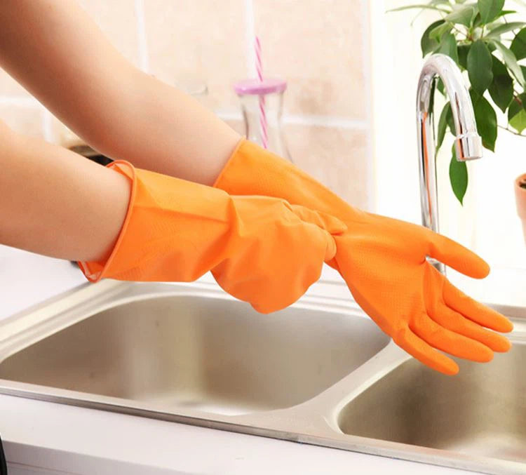 Rubber Gloves for cleaning & Kitchen Household