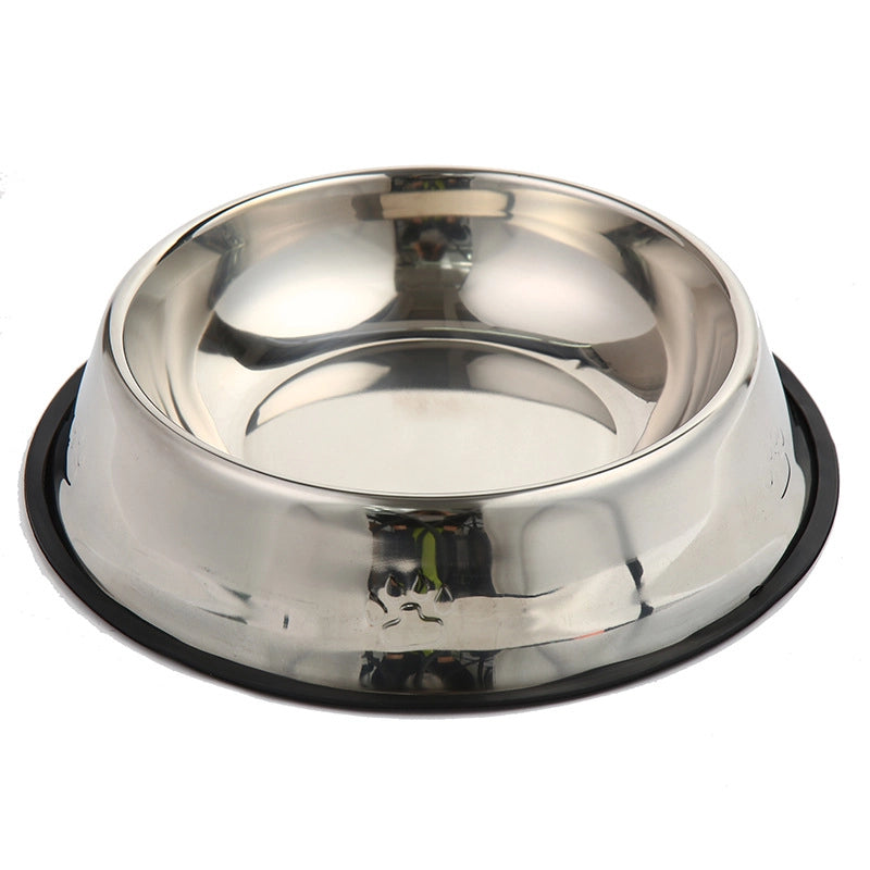 New Anti-tip Stainless Steel Cat Food Bowl Base Pet Bowl Creative Rust-proof Dog Food Utensils Cat Feeding