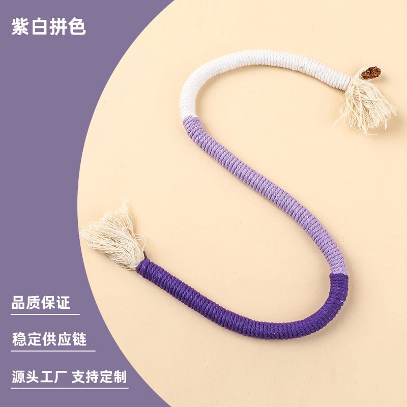 Minimalist Classic Style Cotton Rope Color Block Pet Toys
