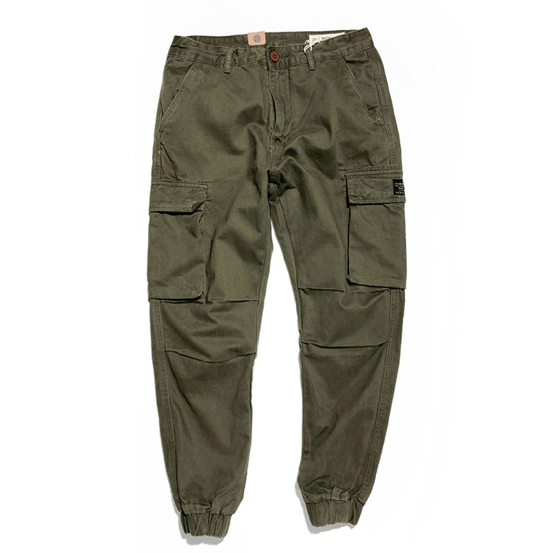 Vintage Camo Pants Washed Cargo Casual Pants