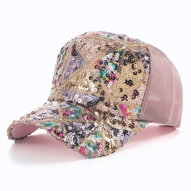 Fashion New Spring Summer Women's Casual Mesh Cap Thin Peaked Cap