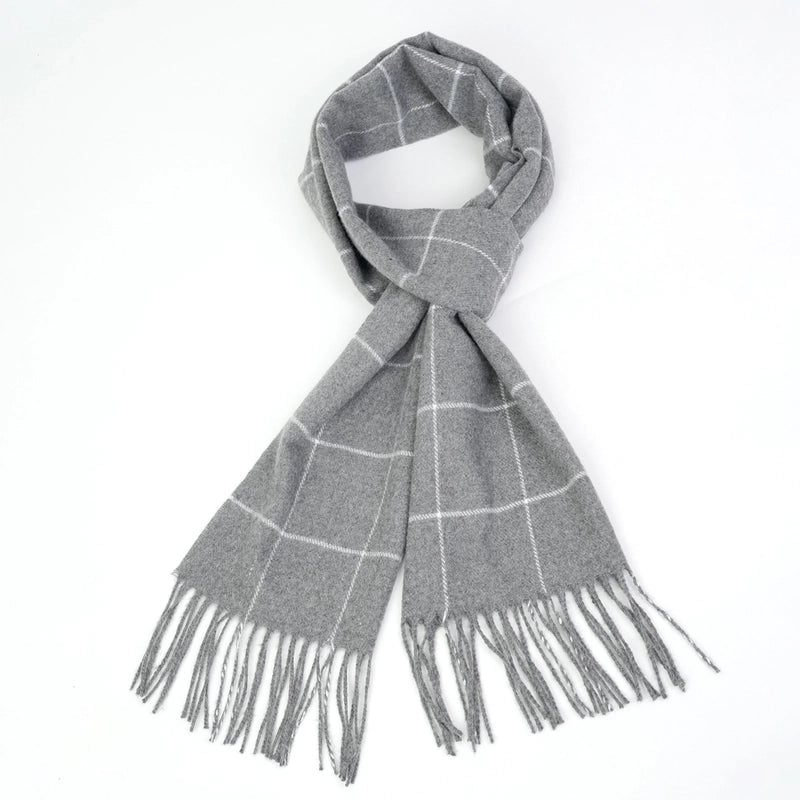 Autumn And Winter New British Style Men's Brushed Scarf Warm Scarf Soft Antistatic Brushed Neck