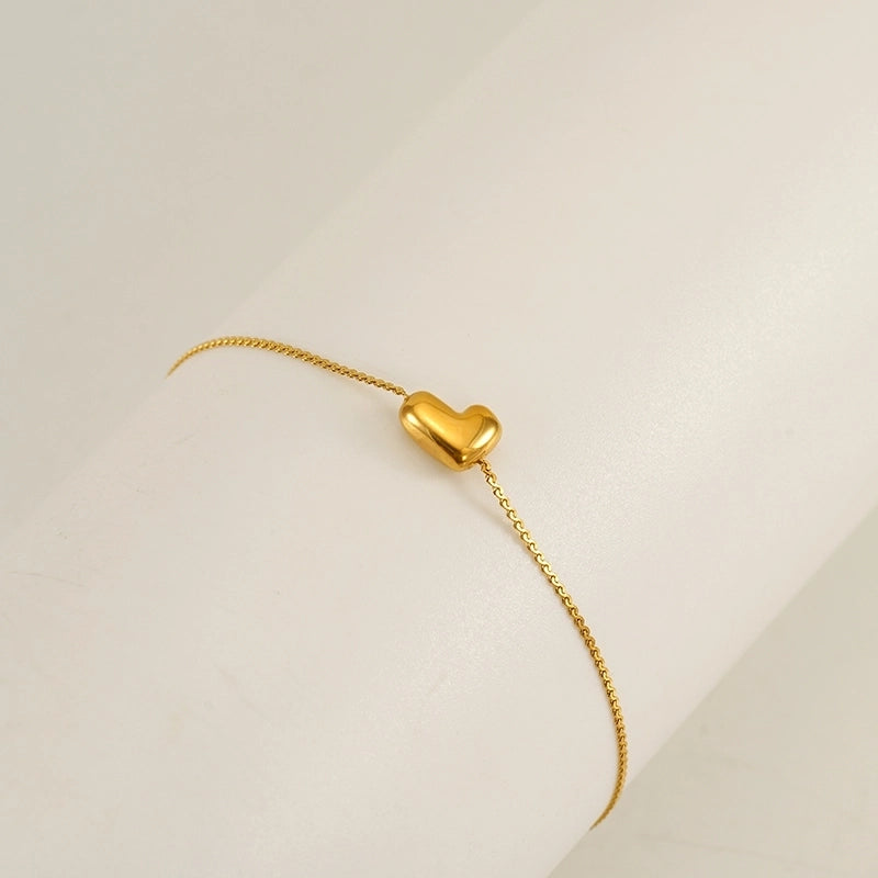 Casual Minimalist Letter 304 Stainless Steel 18K Gold Plated Bracelets In Bulk