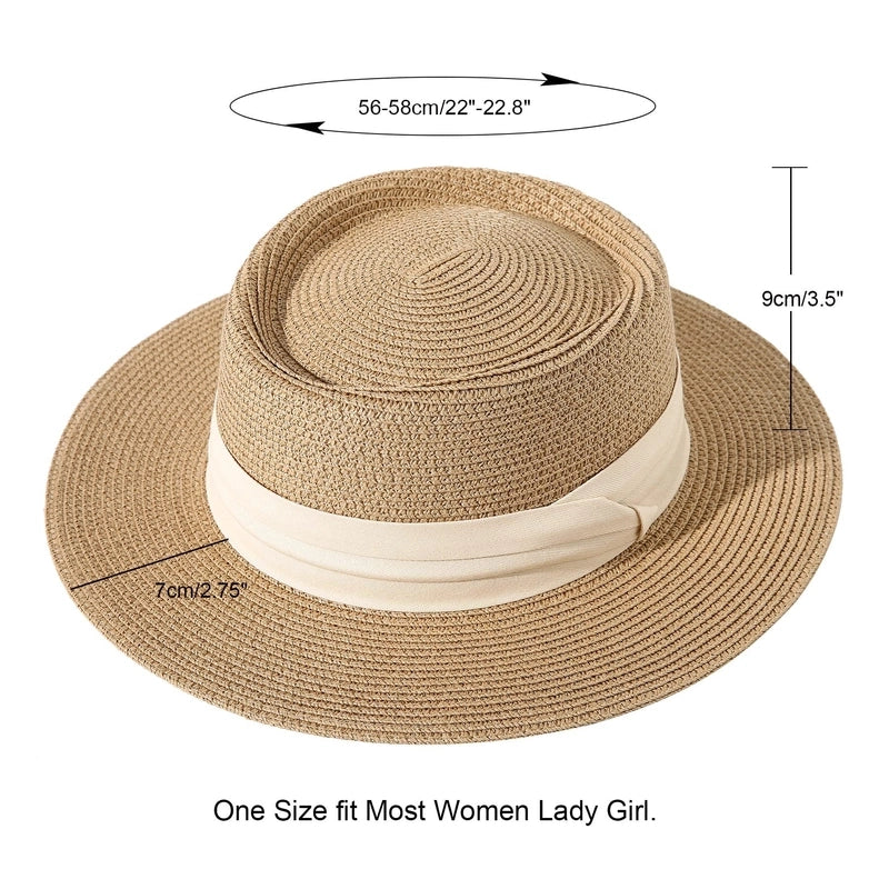 Women's Basic Hawaiian Vacation Solid Color Short Brim Sun Hat
