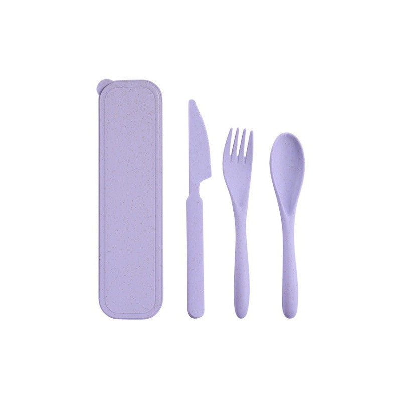 Casual Solid Color Wheat Straw Tableware 1 Set