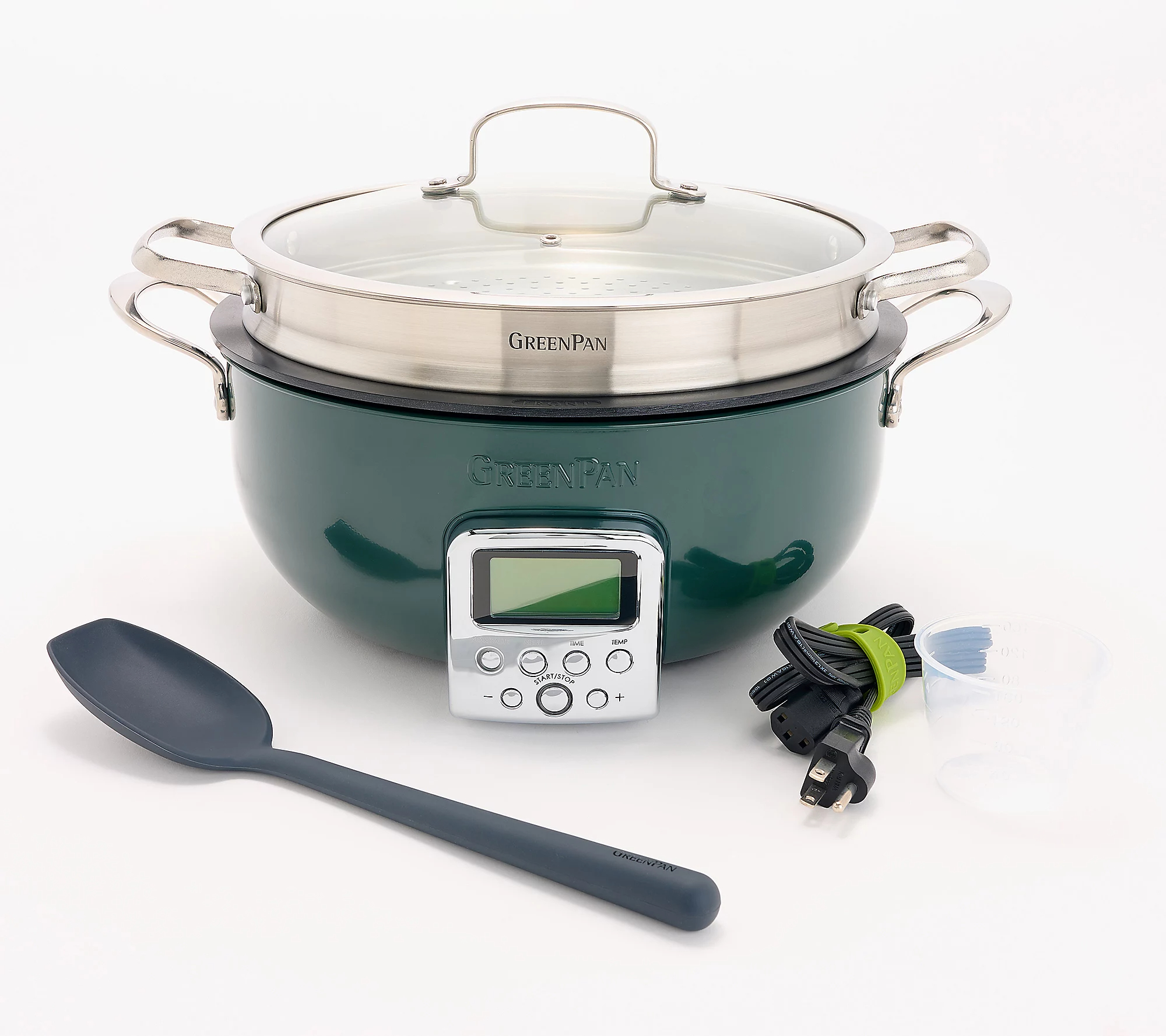 QVC 2025 New year promotion🎉GreenPan Elite 6-Quart Electric Multi-Pot with Steamer & Tool