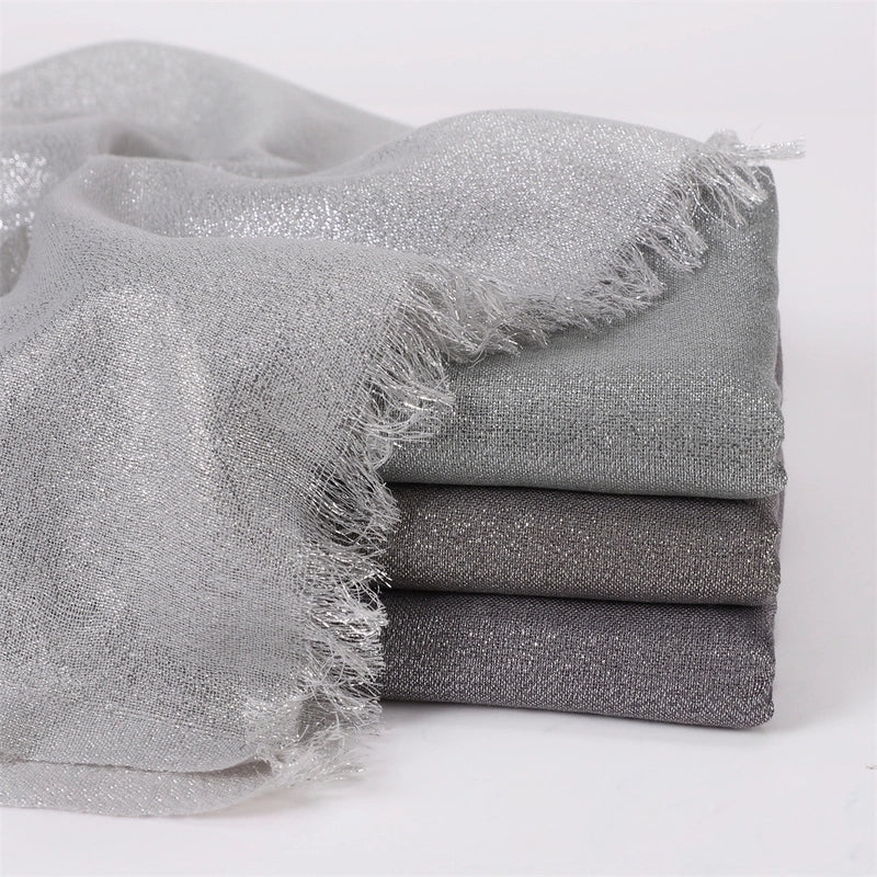 Women's Fashion Solid Color Rayon Cotton Linen Scarves