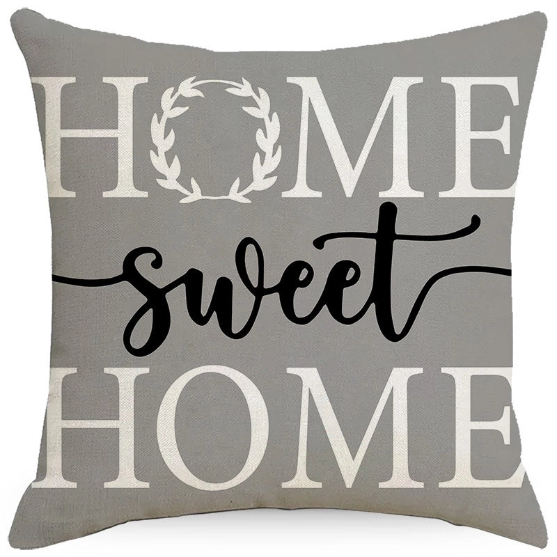 Pastoral Plant Flower Linen Pillow Cases