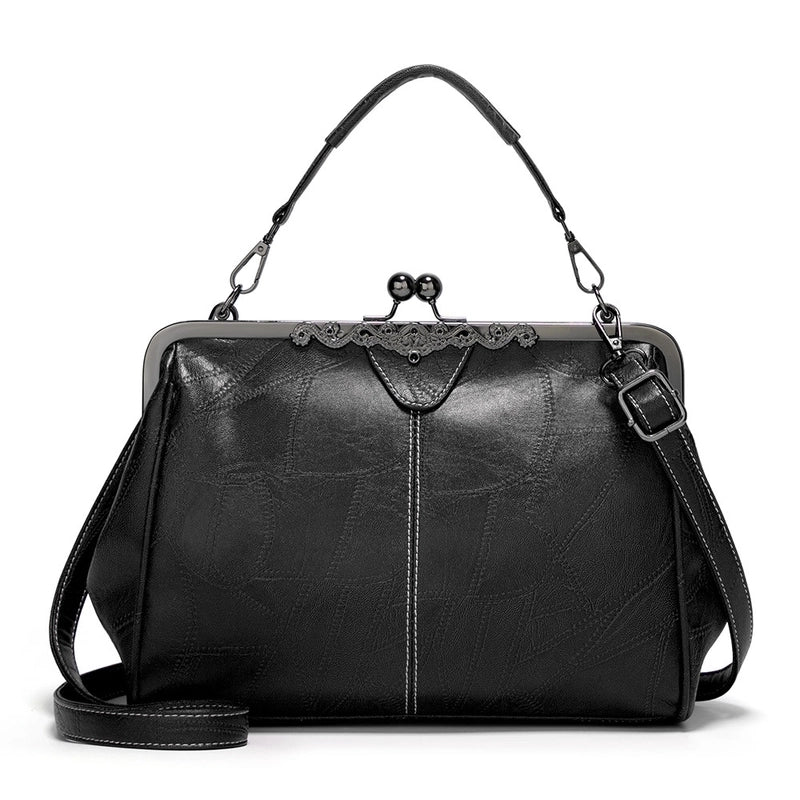 Women's Medium Pu Leather Solid Color Fashion Dumpling Shape Buckle Crossbody Bag