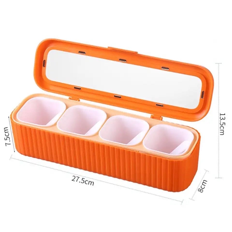 Spice Box Set – 4 Multi-Color Spice Storage Jars