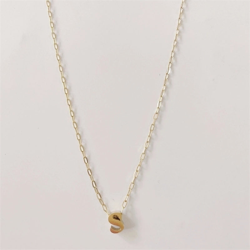 Casual Classic Style Streetwear Letter 304 Stainless Steel Plating Pendant Necklace