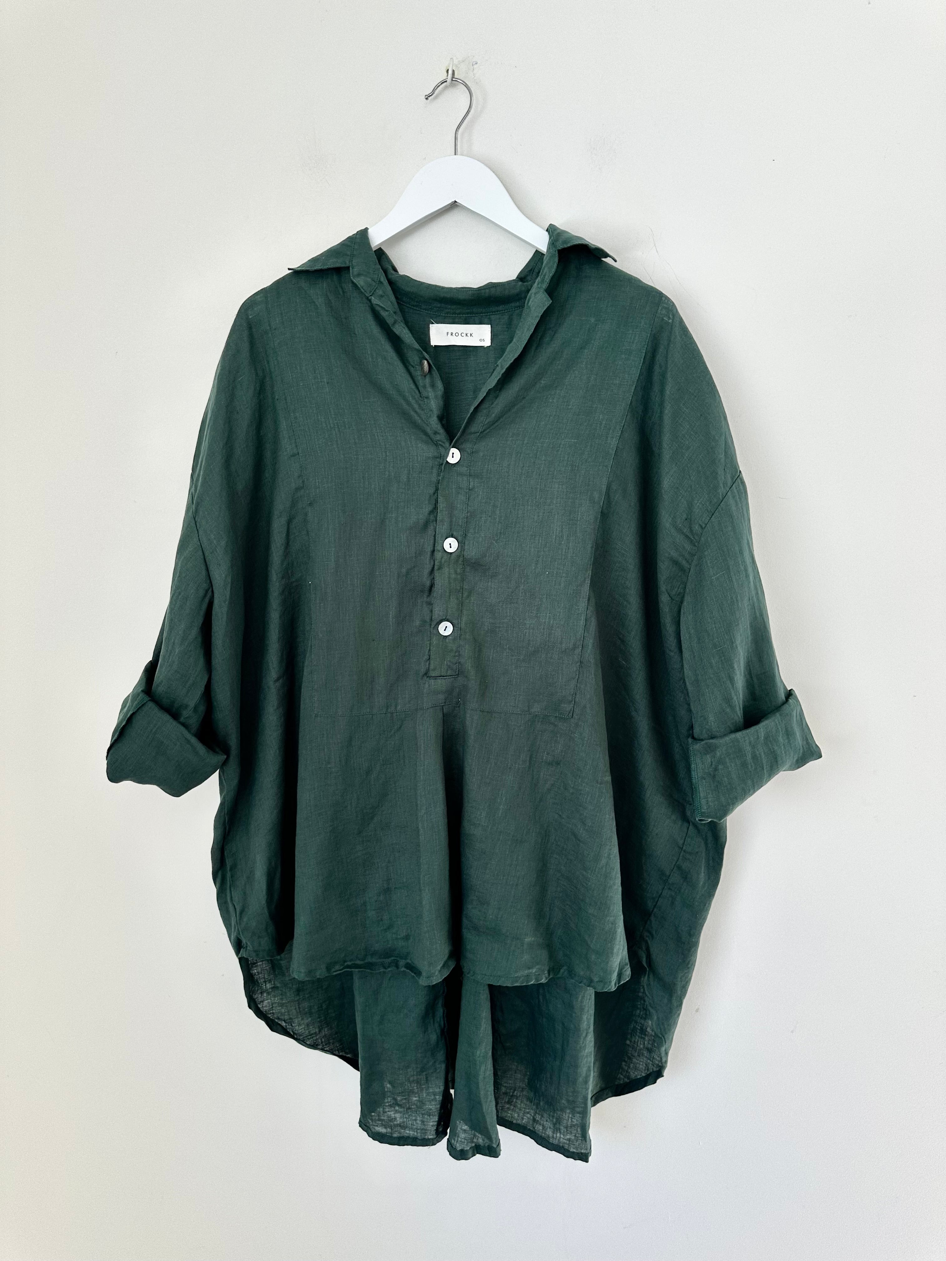 megan shirt - forrest linen
