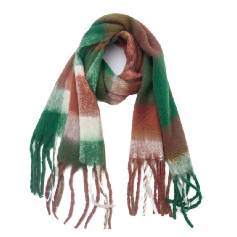 Unisex Casual Minimalist Lattice Polyester Scarf
