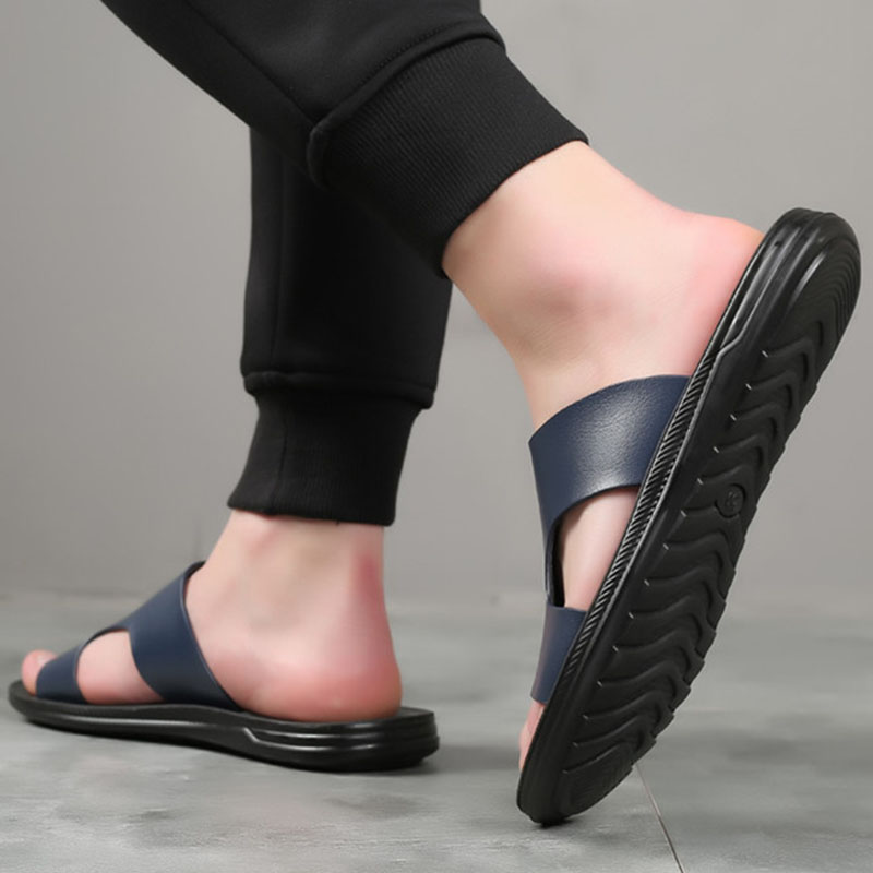 Abeerbajpai  shoes Flip-flops Men's Slippers New Summer Outdoor Casual Sandal Personality Outside Wear Sandals Male Open Toe Slip-on Slipper Shoes