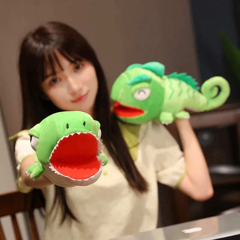 Stuffed Plush Animals Toys Hand Finger Story Puppet Kawaii Dolls Educational Toys Octopus Penguin Clown Fish Birthday Gift