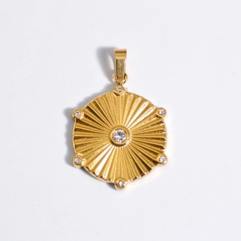 Retro Geometric Titanium Steel Plating Necklace