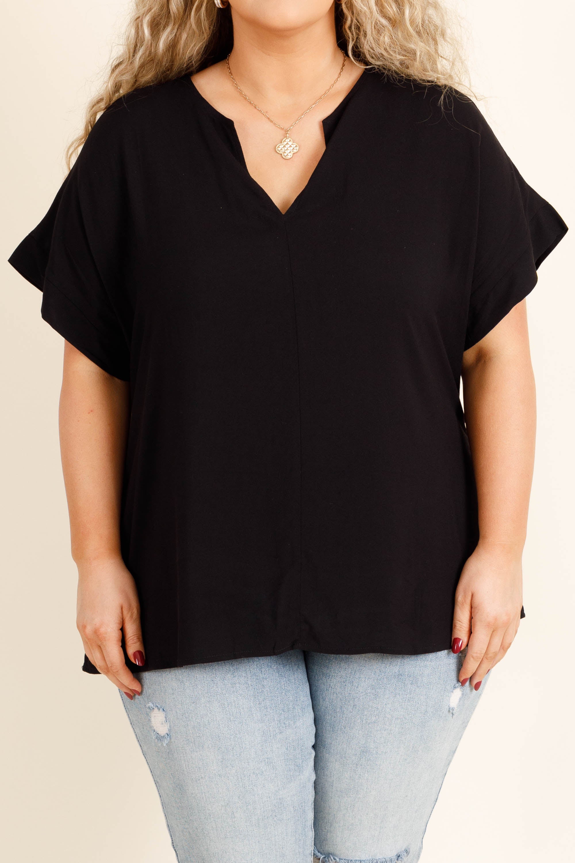 Dreamin' With You Top. Black