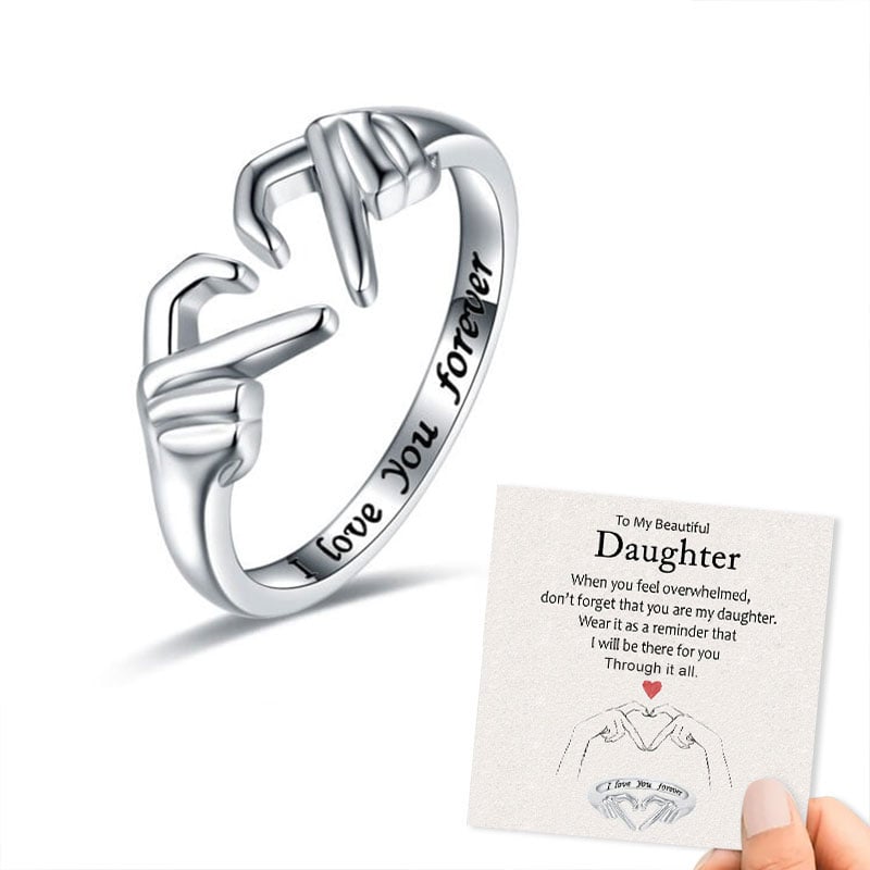 To My Beautiful Daughter I Love You Forever Ring
