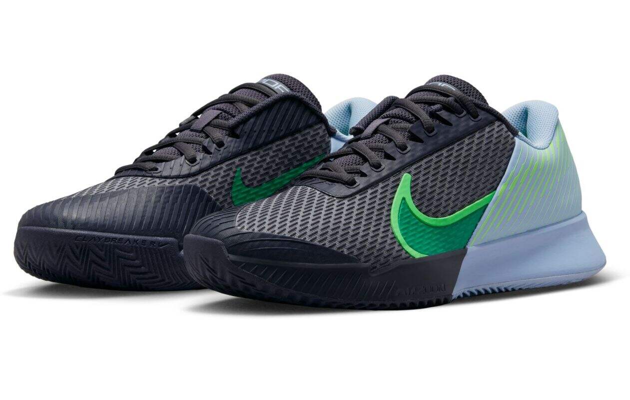 Zapatos de hombre Nike Zoom Vapor Pro 2 Clay - gridiron/cobalt bliss/green strike/stadium green