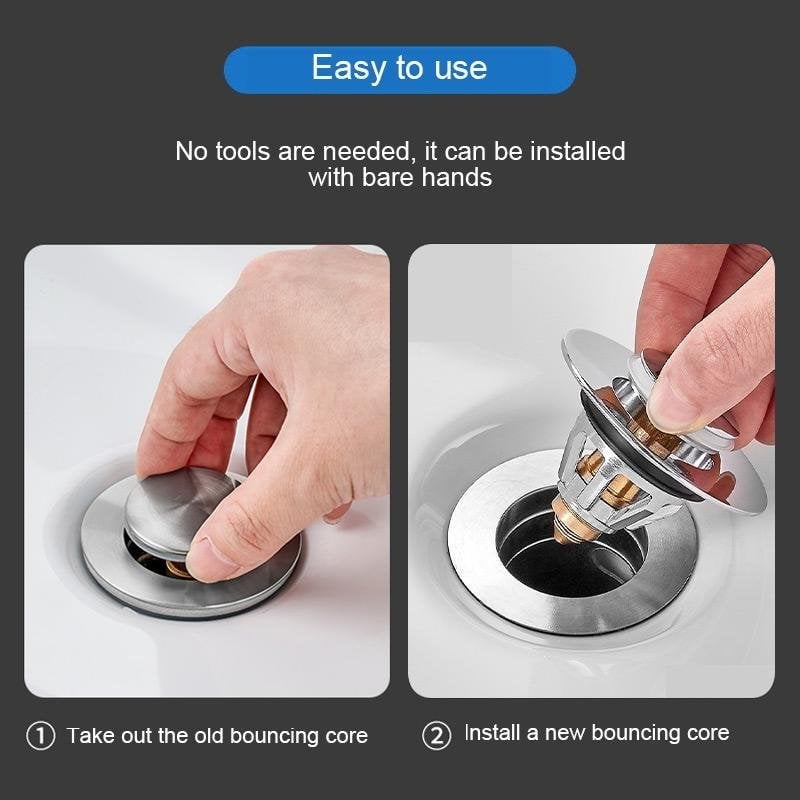 Stainless Steel Bounce Core Push-Type Converter