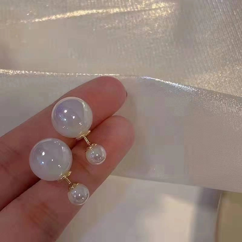 1 Pair Fashion Star Flower Imitation Pearl Alloy Inlay Rhinestones Women's Earrings