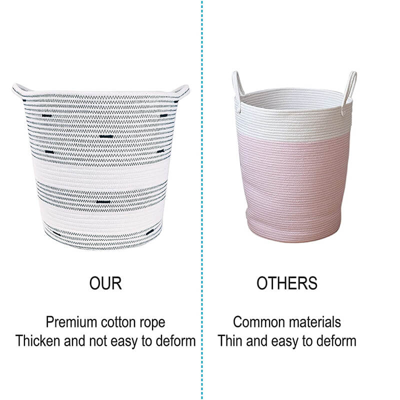 Woven Cotton Rope Storage Basket