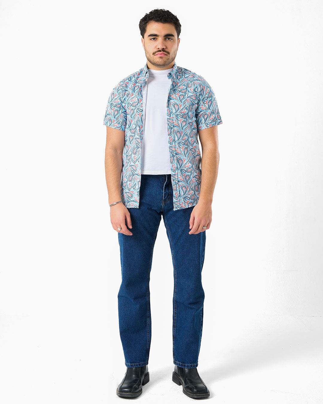 Casual Slim Mens Short Sleeve Shirt