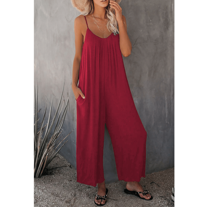 LAST DAY 50% OFF🔥Ultimate Flowy Jumpsuit with Pockets✨Buy 2 Extra 10% OFF