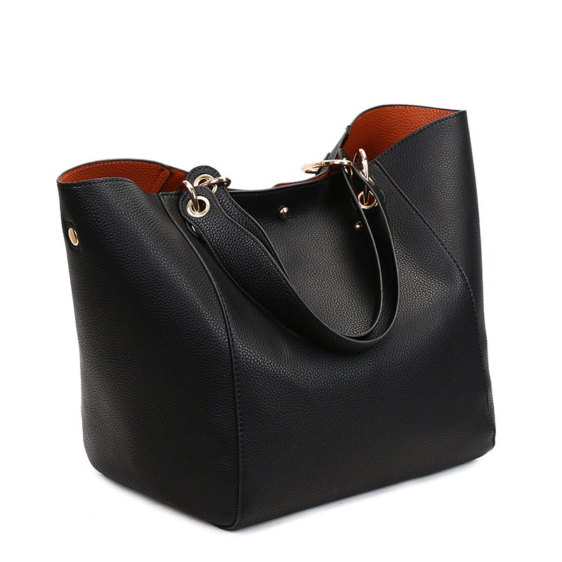 Retro Mother and Child Handbag Tote