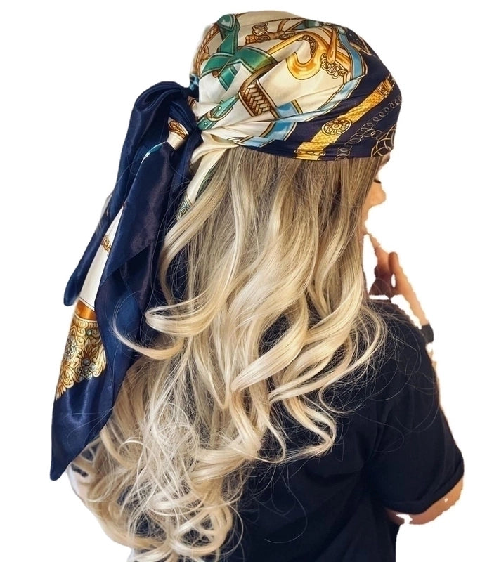 Women's Retro Printing Satin Printing Scarves & Gloves