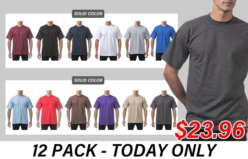 ⚡Last Day Clearance - Men's Heavyweight Cotton Short Sleeve Crew Neck T-Shirt