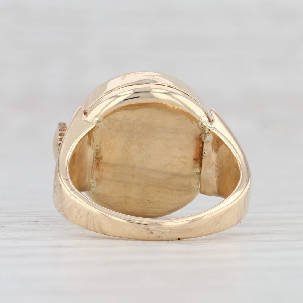 Vintage Ebel Ladies Watch Ring 14k Gold Size 8 Mechanical Serviced Warranty