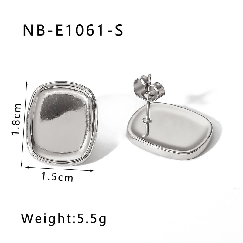 1 Pair IG Style Vintage Style C Shape Heart Shape Lingge Plating Pleated Inlay 304 Stainless Steel Pearl Zircon 18K Gold Plated Ear Studs