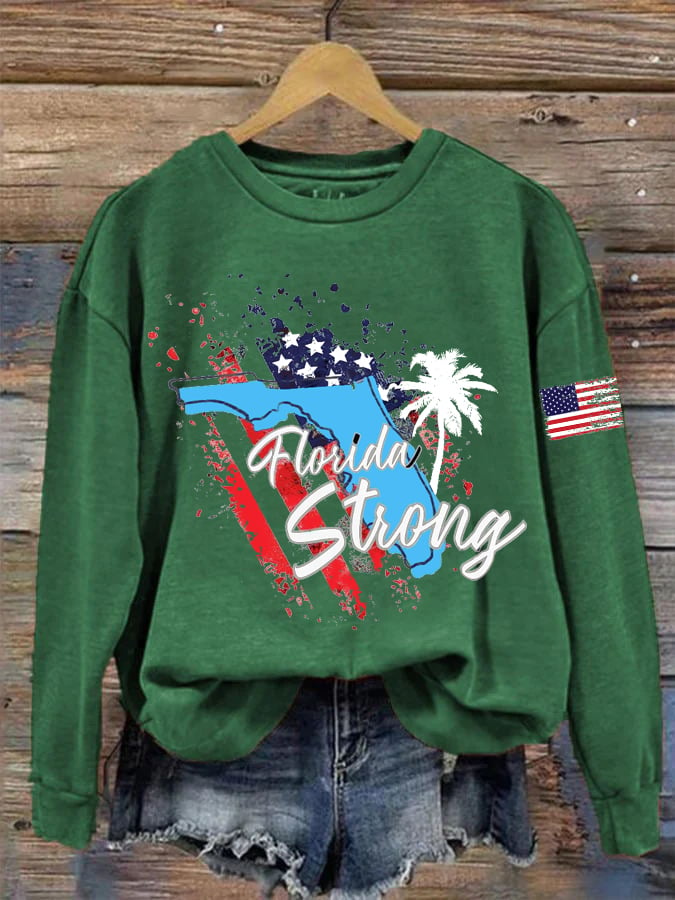 Women's Florida Strong Print Sweatshirt