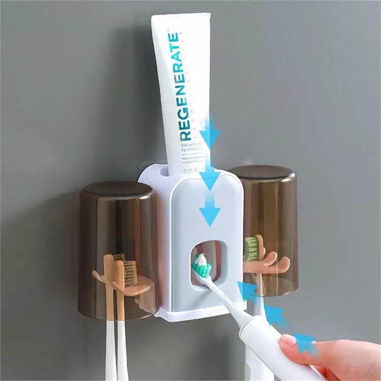 Automatic Toothpaste Squeezer Holder. Wall Mount Bathroom Accessories