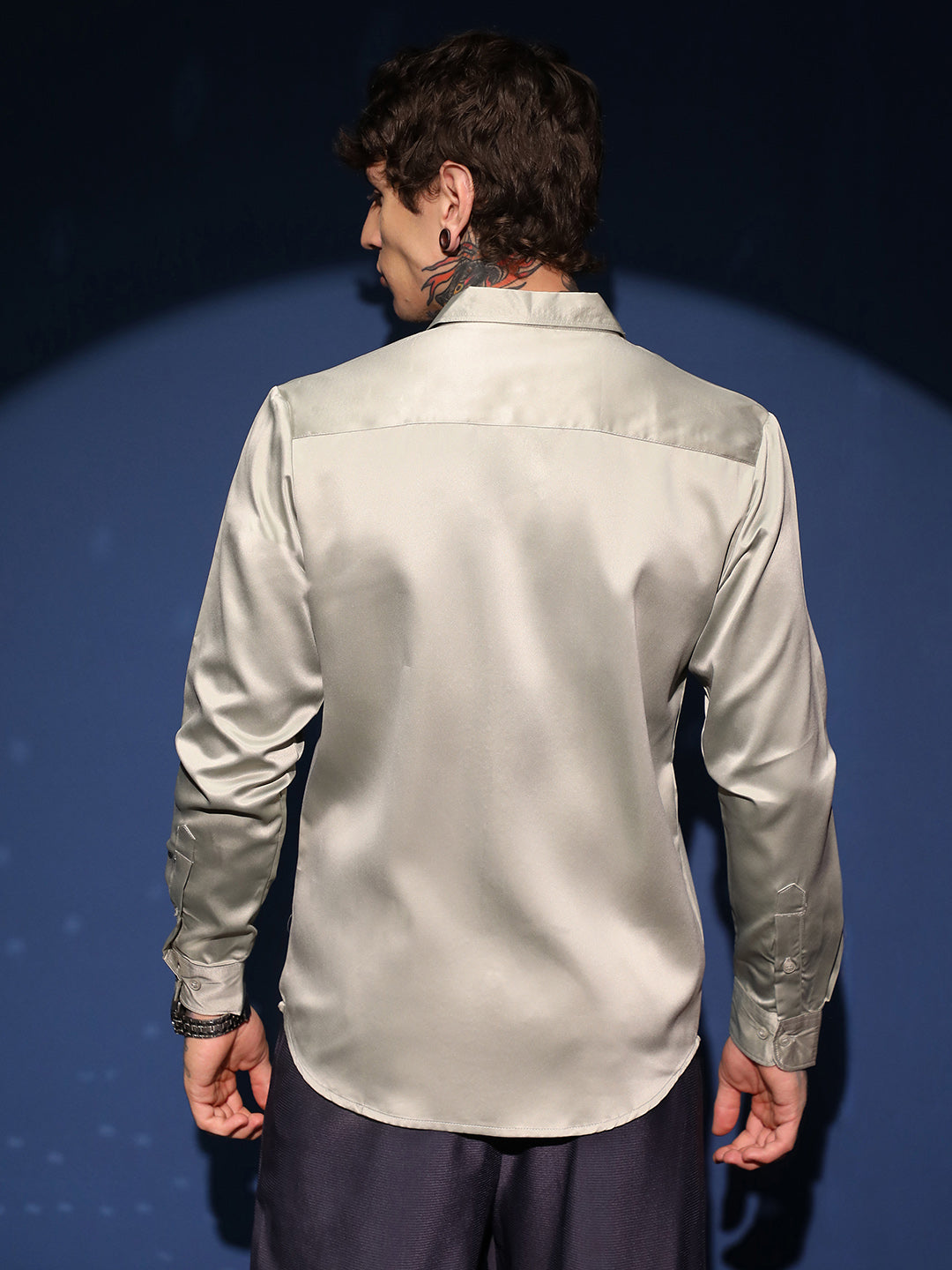 Solid Satin Shirt