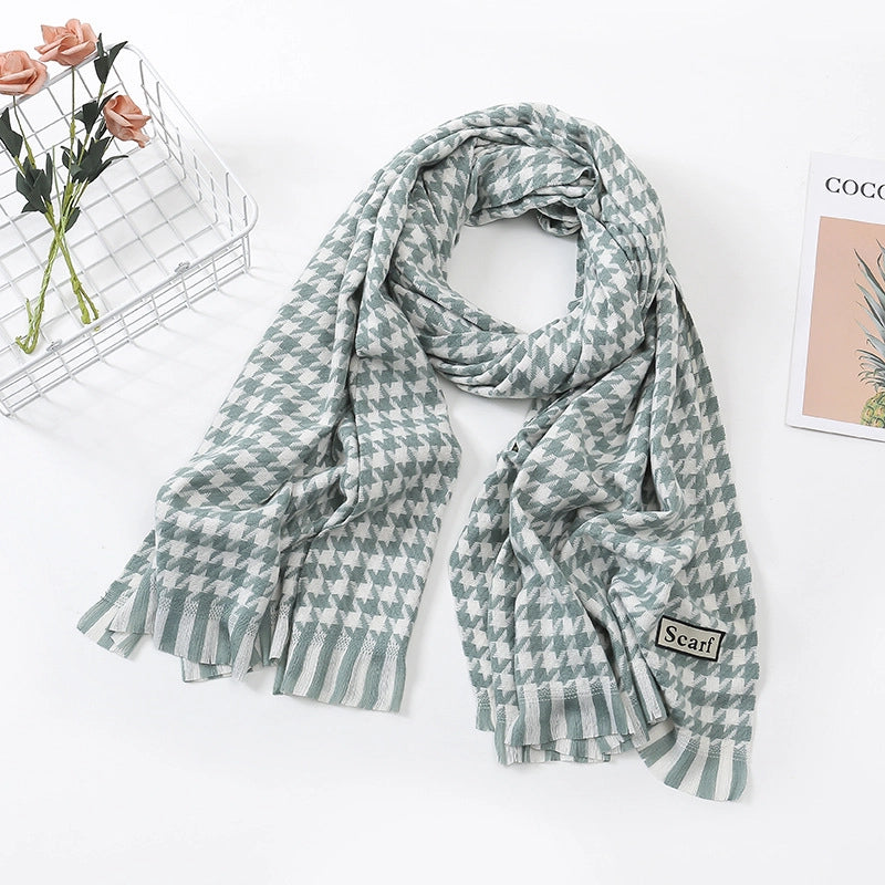 Scarf Women Winter Cashmere Scarf  Dongdaemun Plaid Scarf Autumn New  Scarf