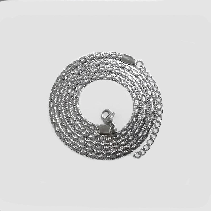 Minimalist Solid Color Titanium Steel Plating Necklace