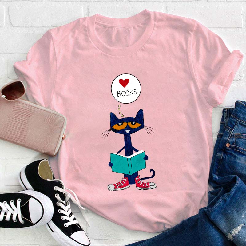 Love Books Teacher T-Shirt