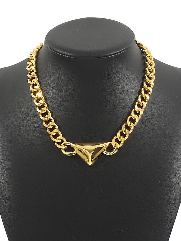 Chains Geometric Solid Color Necklaces Accessories