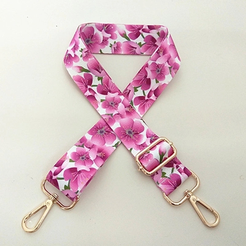 New Color Flower Long Shoulder Strap Bag Accessories Adjustable Bag Strap