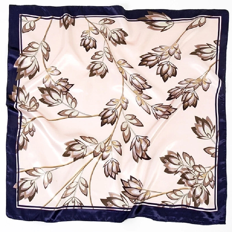 Spring Artificial Silk Women's Satin Scarf Printed All-matching Scarf 90 Large Kerchief Mother's Day Gift
