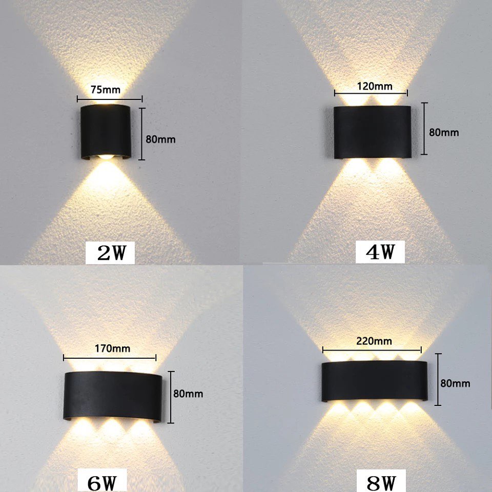 Modern LED Decorative Wall Light - Up and Down Glow