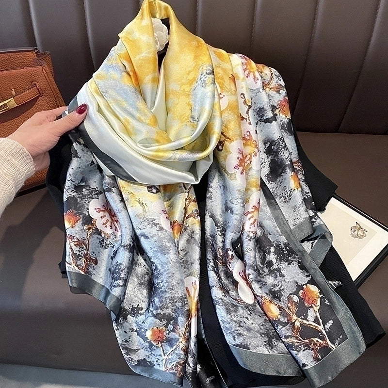 Fashion Silk Scarf (707 Main Color) Nhcj0164-707 Main Color