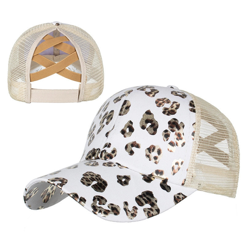 Women's Commute Color Block Patchwork Flat Eaves Baseball Cap