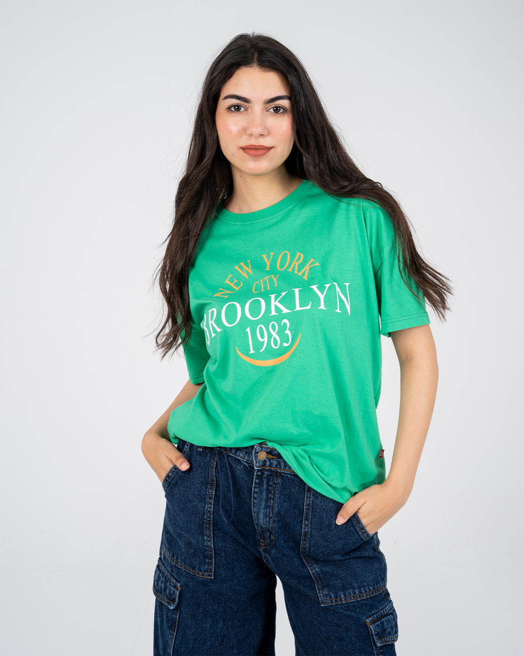 Brooklyn Printed Womens T-shirt Short Sleeve