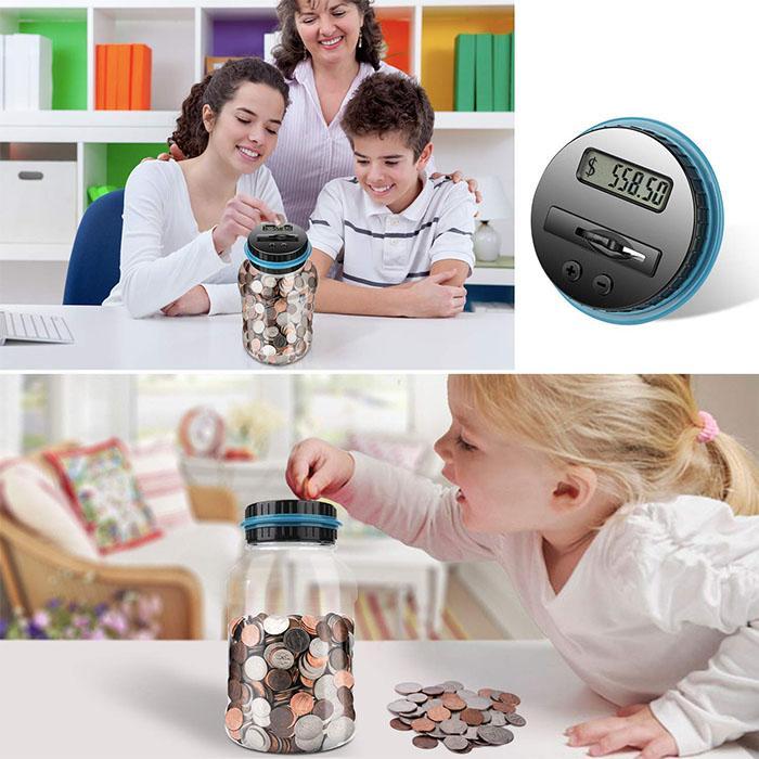 Digital Counting Money Jar