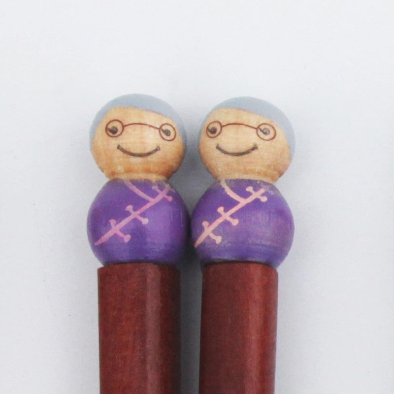 Retro Cartoon Wood Tableware 1 Pair